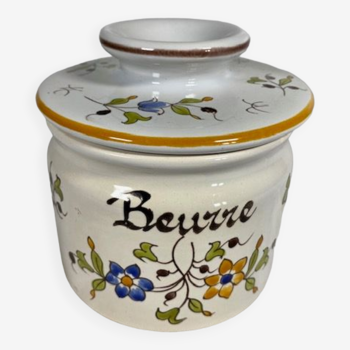 Water butter dish Moustier decor