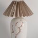 Art Deco White Seashell Motif Table lamp By Anna Lisa Thomson, Upsala Ekeby