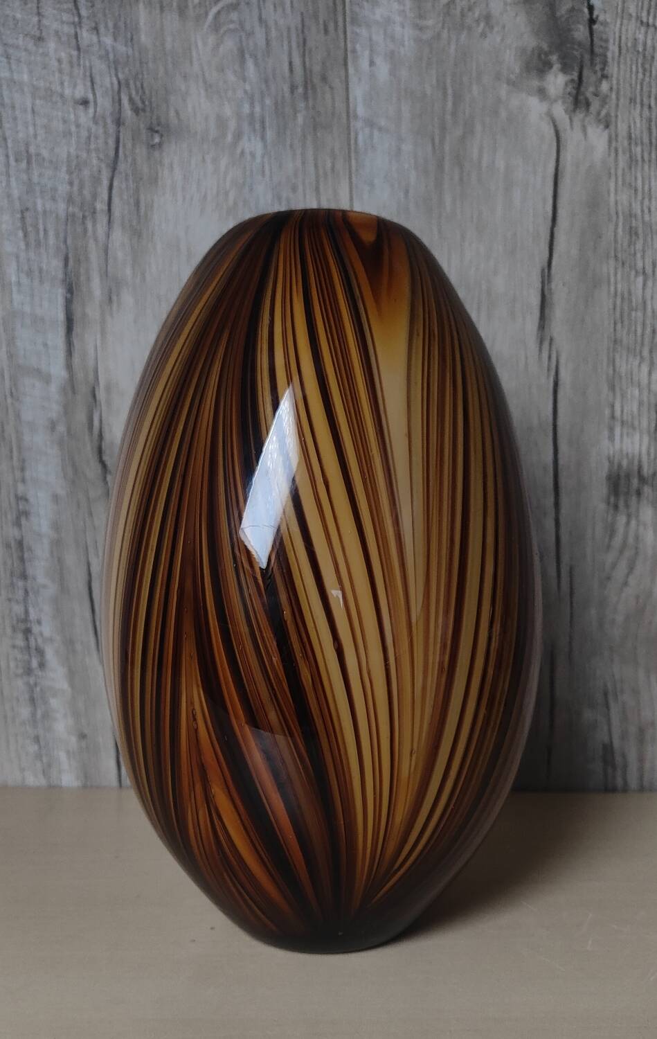 Striped Murano vase