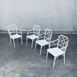 Calcutta Outdoor Armchair in Faux Bamboo by Hall Bradley for Brown Jordan, 1960s, Set of 4