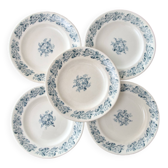 Assiettes terre de fer Longwy "Russe"