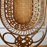Wicker lace basket