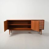 Scandinavian sideboard with tile-style drawers from the 1950s