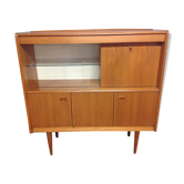 Scandinavian style sideboard with showcase / 60s-70s