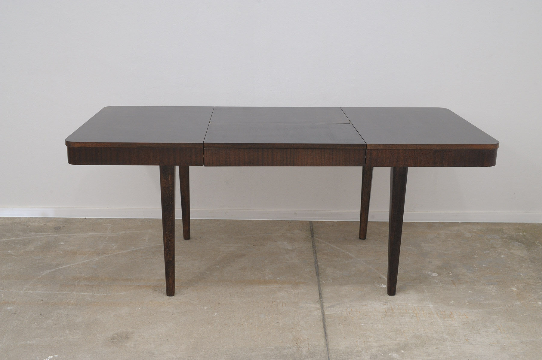Fully renovated walnut folding dining table by Setona, 1950s