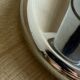 TARGETTI table lamp in chrome and transparent/white glass.