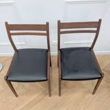 6 vintage teak chairs