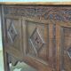 19th-century English oak chest