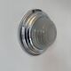 Vintage modernist wall lamp, chrome and sandblasted glass, France 1930