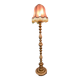 Vintage lampadaire bois tourné.