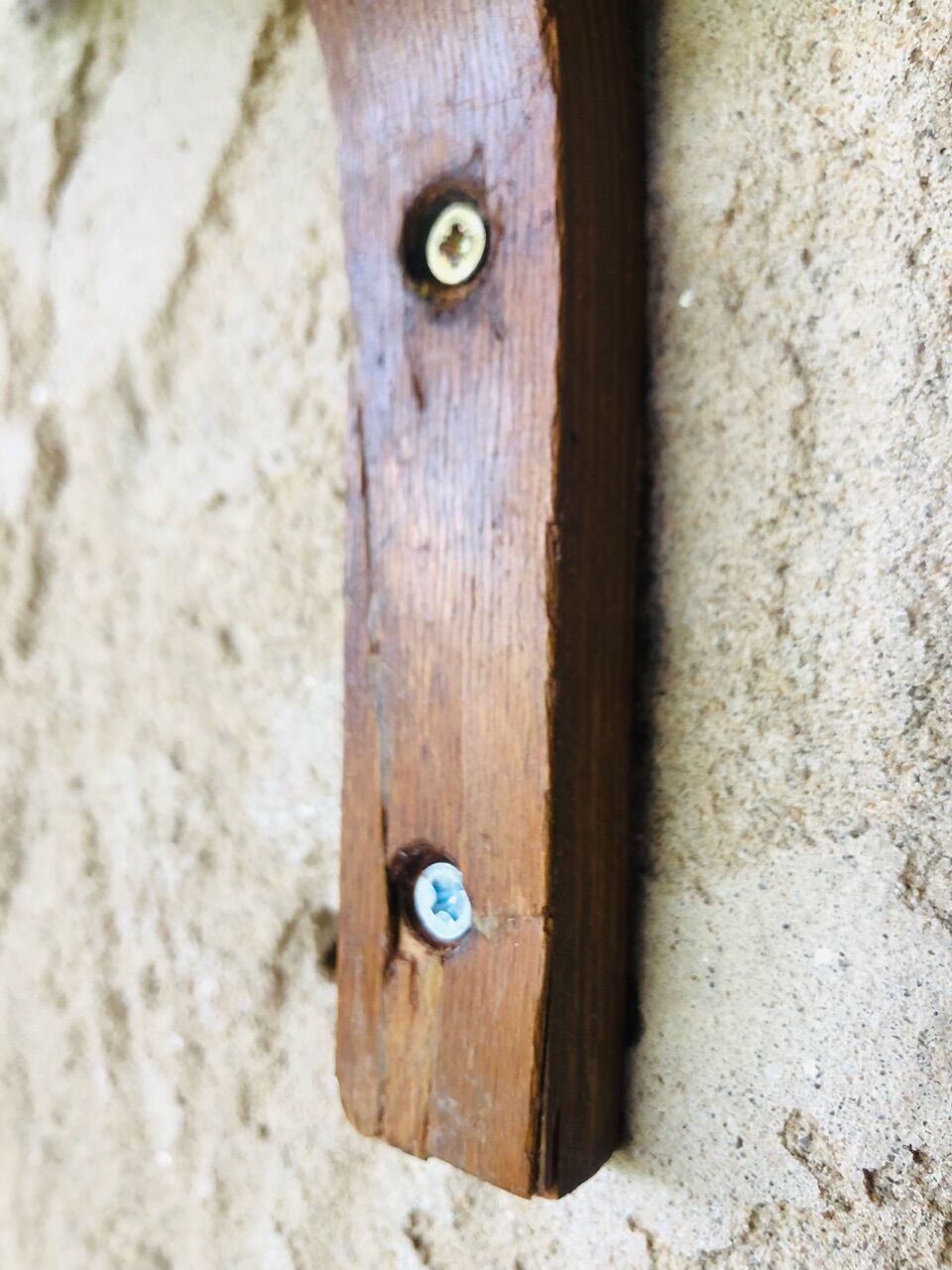 Vintage bent wood wall shelf circa 60