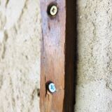 Vintage bent wood wall shelf circa 60