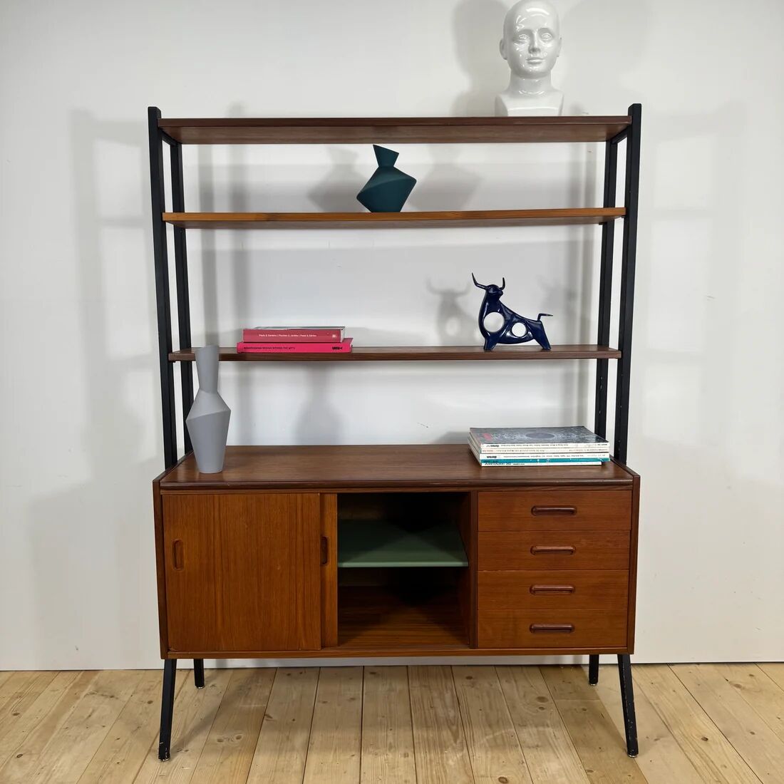 Danish teak library, 1960
