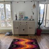 Tapis tufté main style années 60