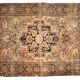 Handmade antique Persian Sarouk Farahan 3.4' x 5.3' (103cm x 161cm) 1880s - 1B733