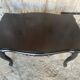 Vintage Black Carved Oak Louis XV Style Coffee Table