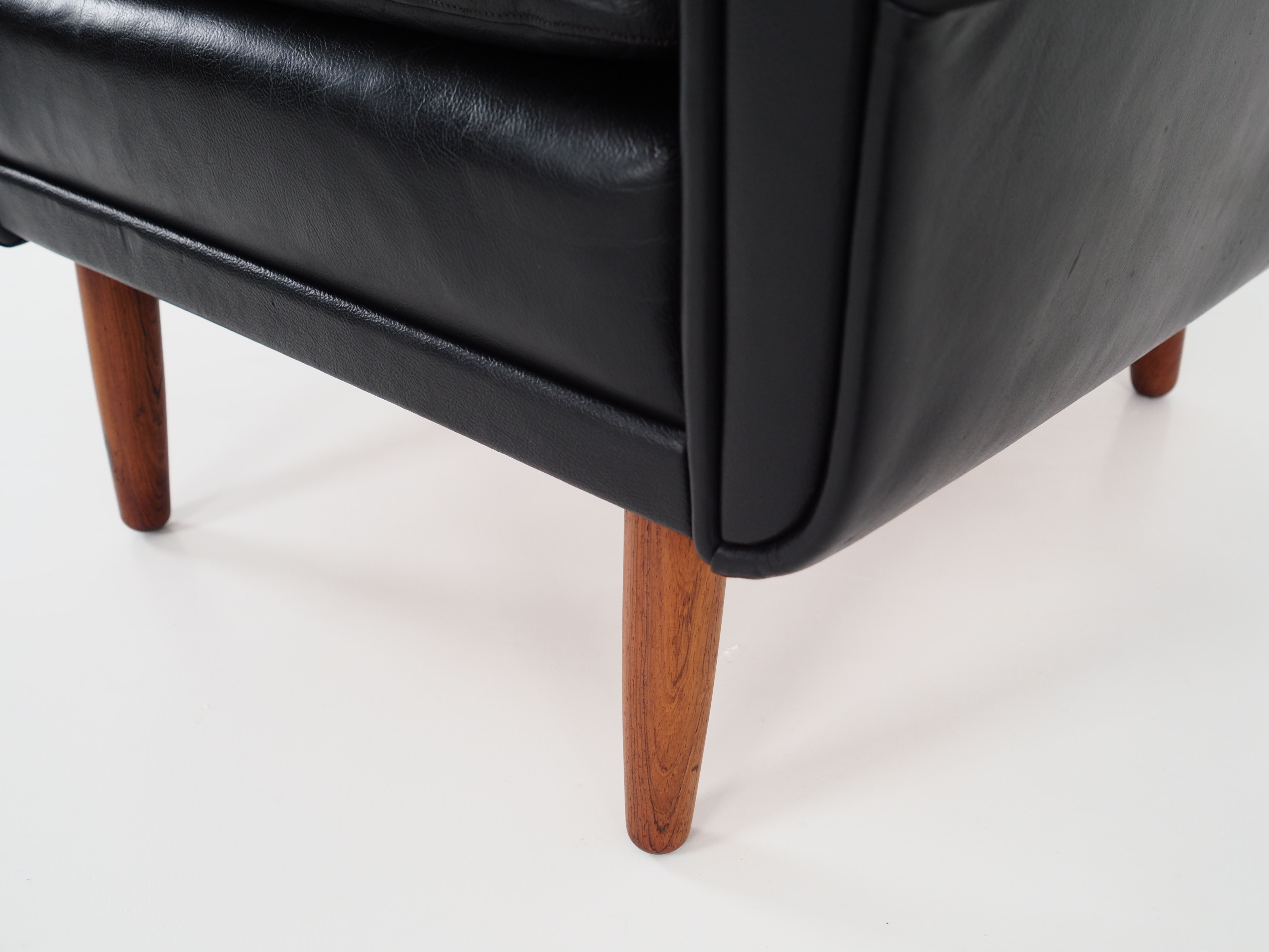 Leather armchair, 1970s design