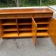 Large English solid wood library from the 19th century, 162cm.