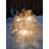 Clear and gold “selle” murano glass chandelier d50