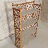 Rattan shelf