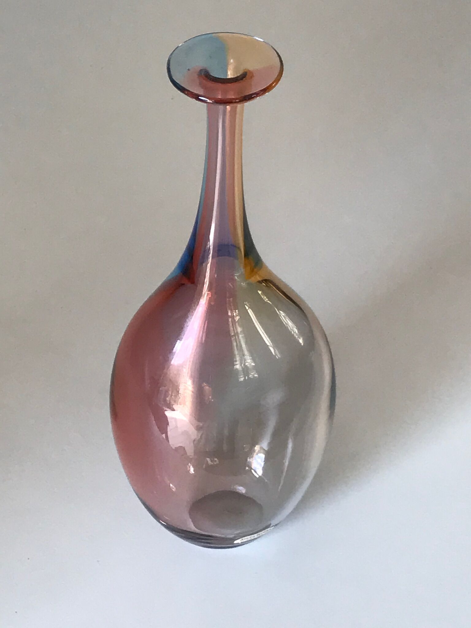 Vase kosta boda Fiji harlequin vintage design