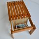 Vintage Brutalist coffee table/newspaper rack, 1960s/1970s