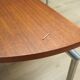 Teak half round table, Danish design, 1970s, manufacturer: Bent Krogh