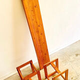 Edvin Helseth pine bench model Trybo, for the Trysil ski resort, Norway, 1964