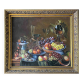 Tableau HST "Nature morte aux fruits" (éc. XX°) encadré