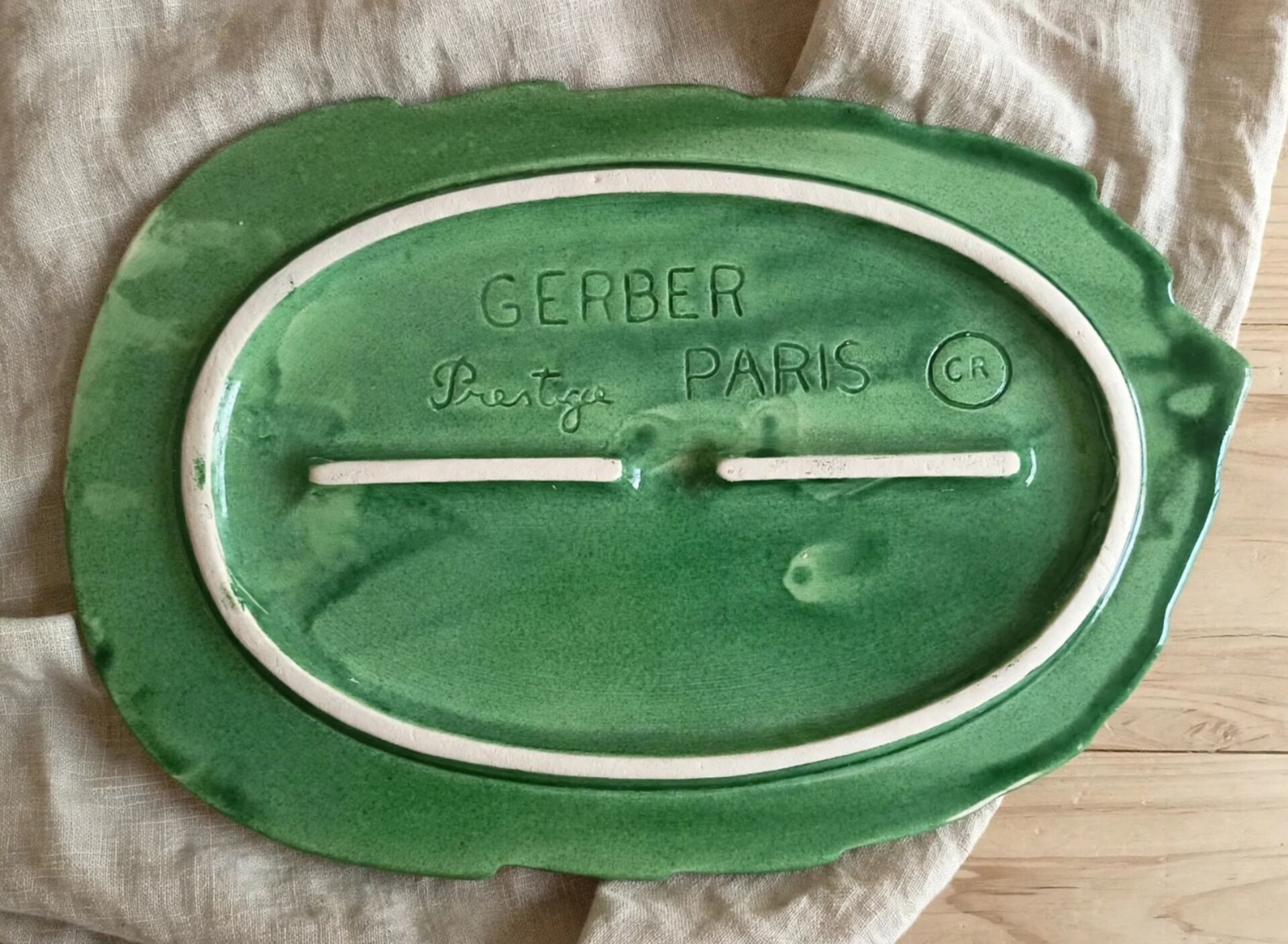 Large flat salad bowl Gerber Paris Bretby Prestige 30 cm
