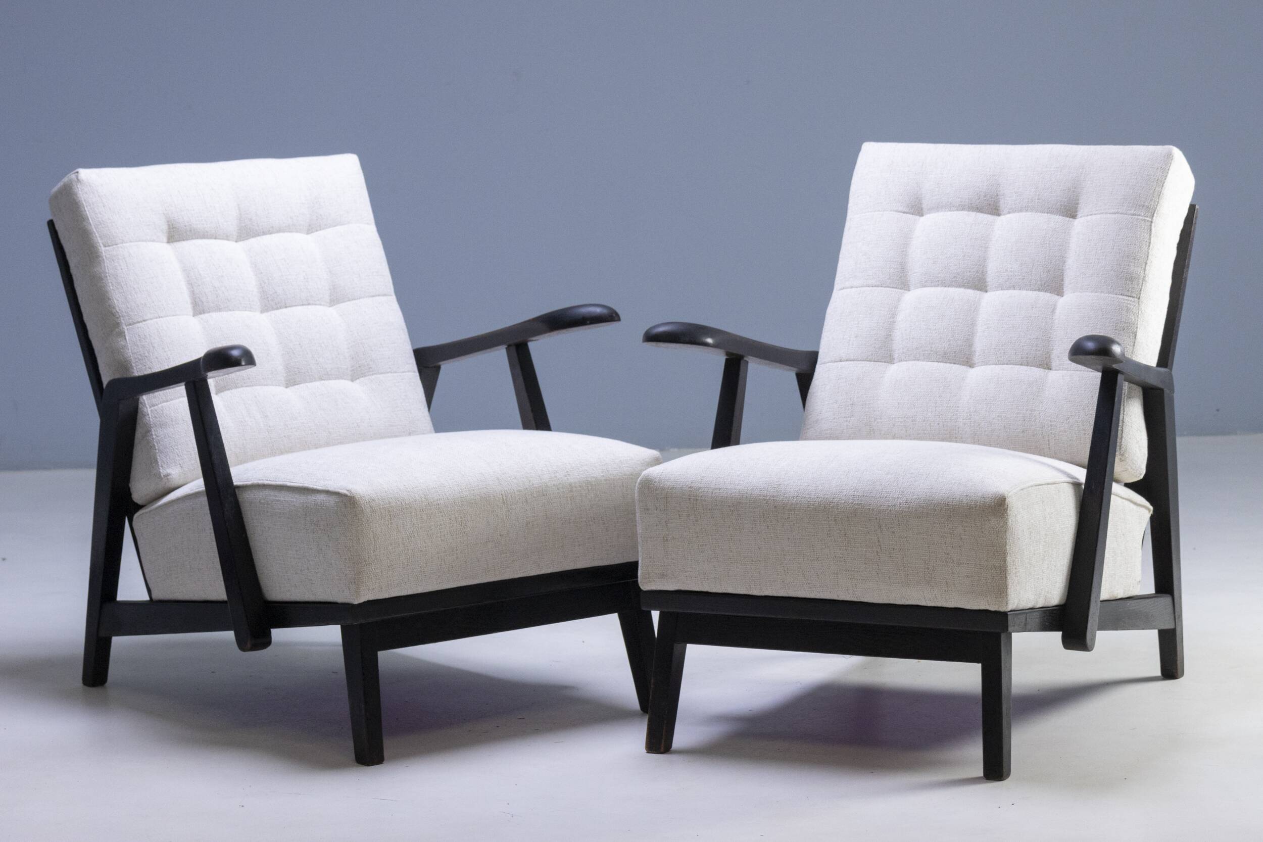 Fauteuils Art Déco de KrásnáJizba, années 1950 (lot de 2)