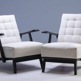 Fauteuils Art Déco de KrásnáJizba, années 1950 (lot de 2)