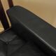 Rosewood sofa Gunnar Myrstrand for Källemo, black leather, 1960s