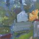 Vintage Landscape Painting“Paysage aux Robinson” By Svan Grandin 1906-1982