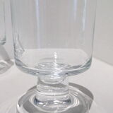 Set of 8 vintage crystal glasses