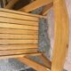 Série de 4 chaises pliantes en bois vintage