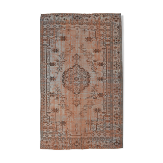 5x9 overdye vintage persian rug, 279x167cm