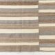 Contemporary Brown & Beige Striped Motifs Vintage Kilim Rug, 226x306Cm