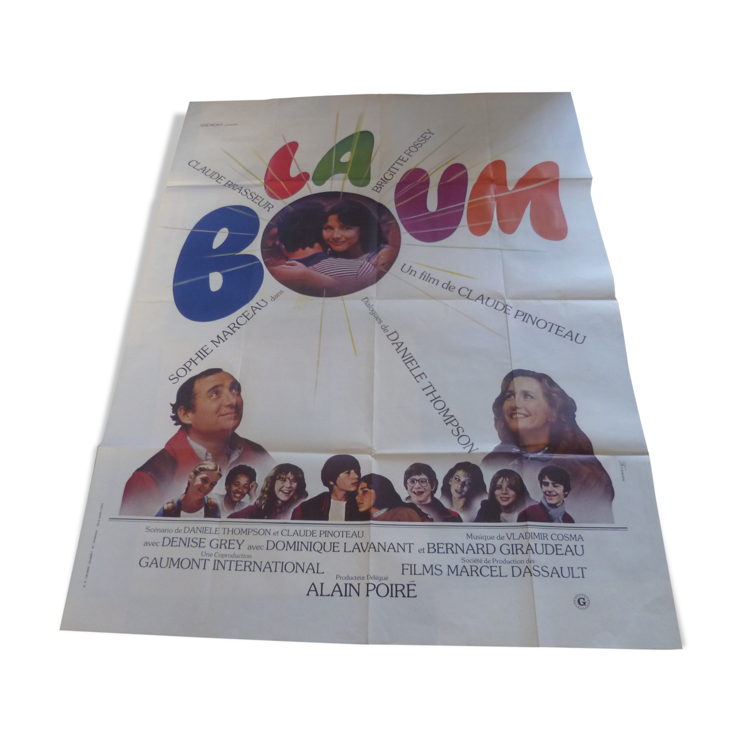 Old cinema poster "la boum" sophie marceau
