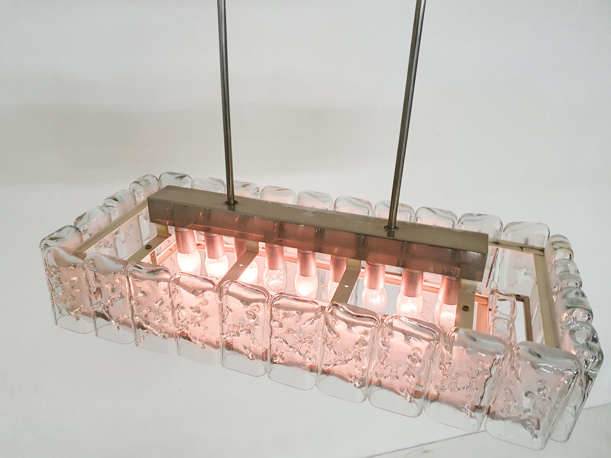 Glass chandelier by Doria, Germany 1960s