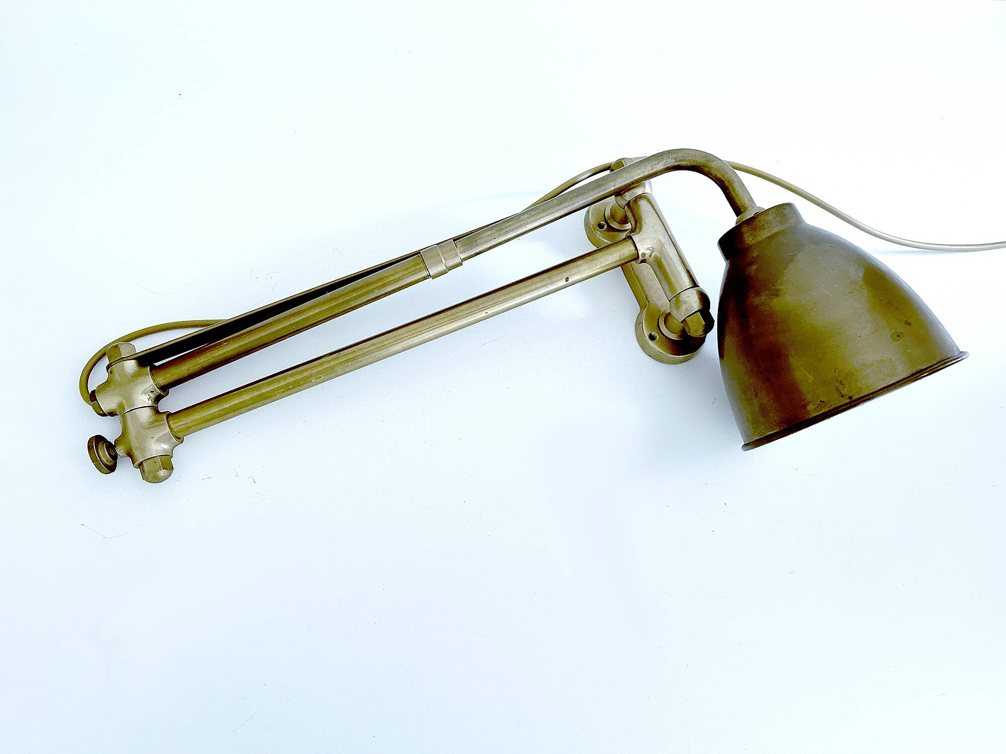 Large industrial art deco wall lamp