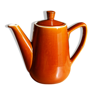 Bistro-style brown ceramic coffee maker, vintage