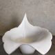 Vintage tulip white lampshade in blown glass Murano