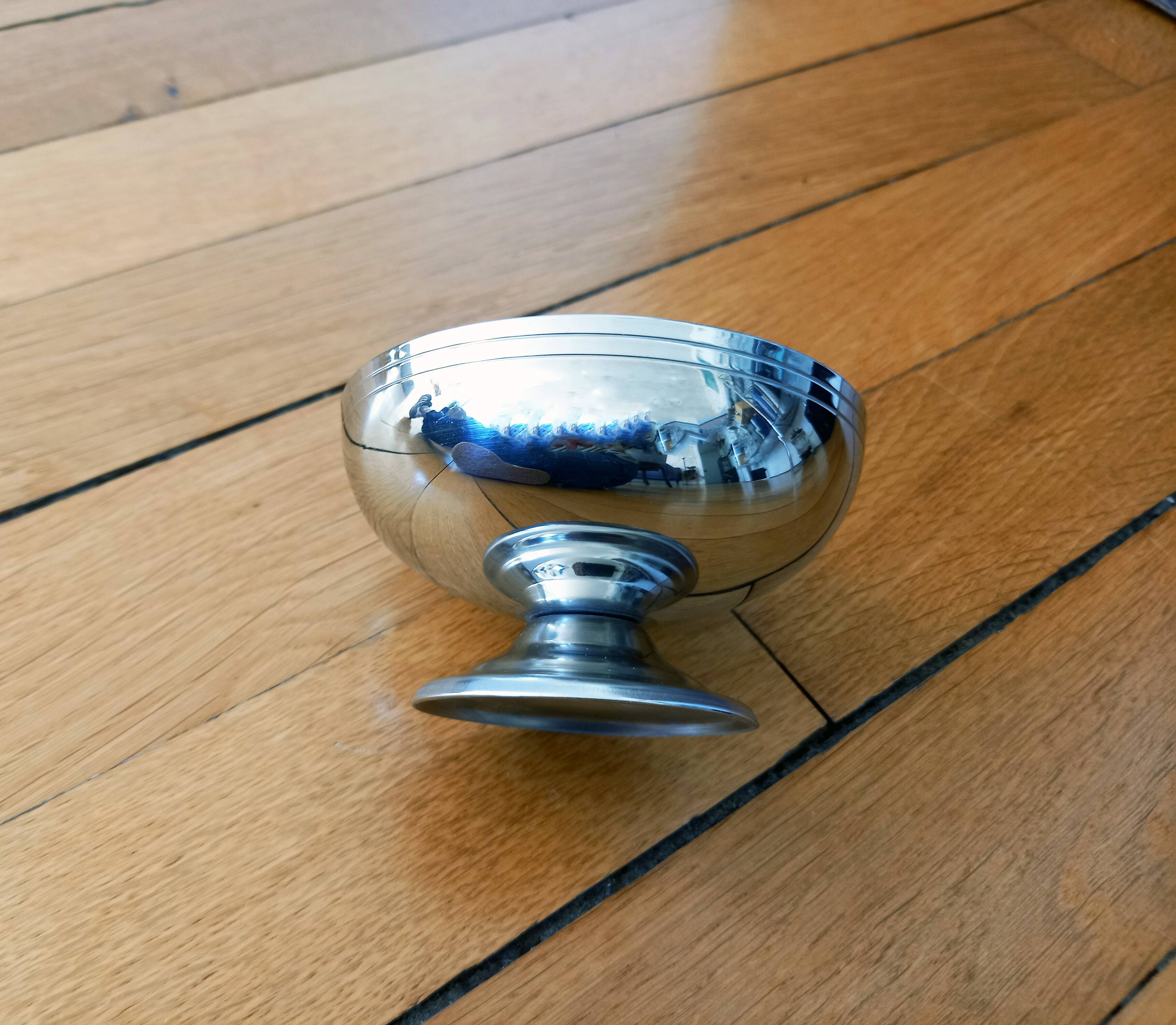 12 Vintage LETANG REMY Ice Cream Cups/Dessert Cups 18/10 Stainless Steel