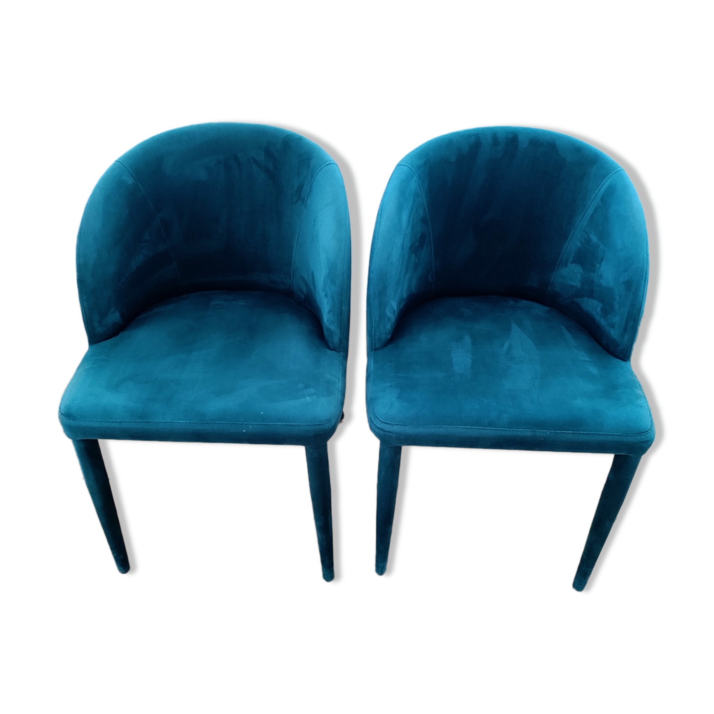 2 velvet table chairs - Perfect condition