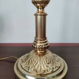 Lampe Corole néo-classique - Bronze, Pâte de verre - Années 1950/60