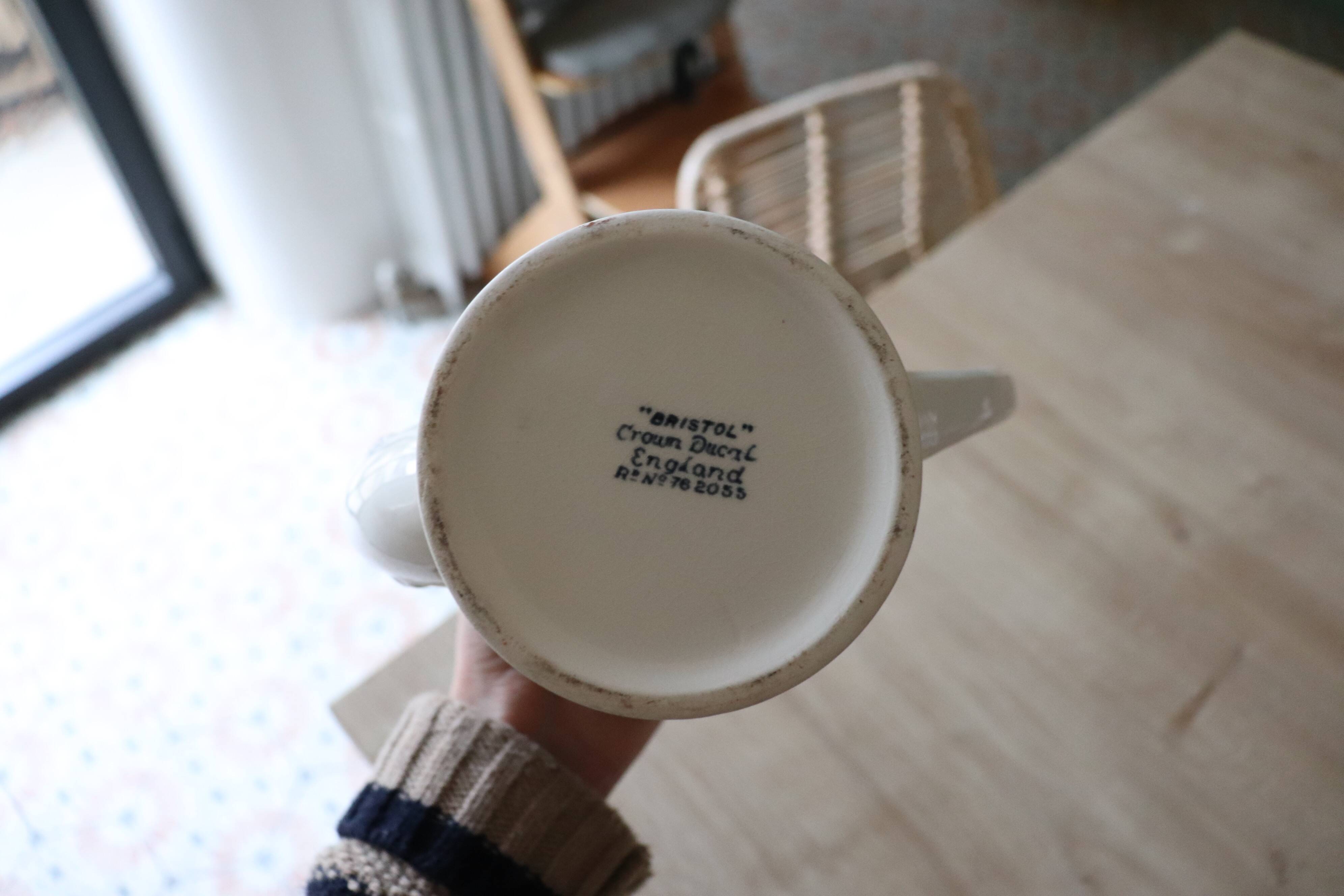 Service à café "Bristol" Crown Ducal, complet, Porcelaine anglaise de 1930