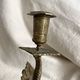 Antique dolphin candlestick from the 19th century, fish candlestick.