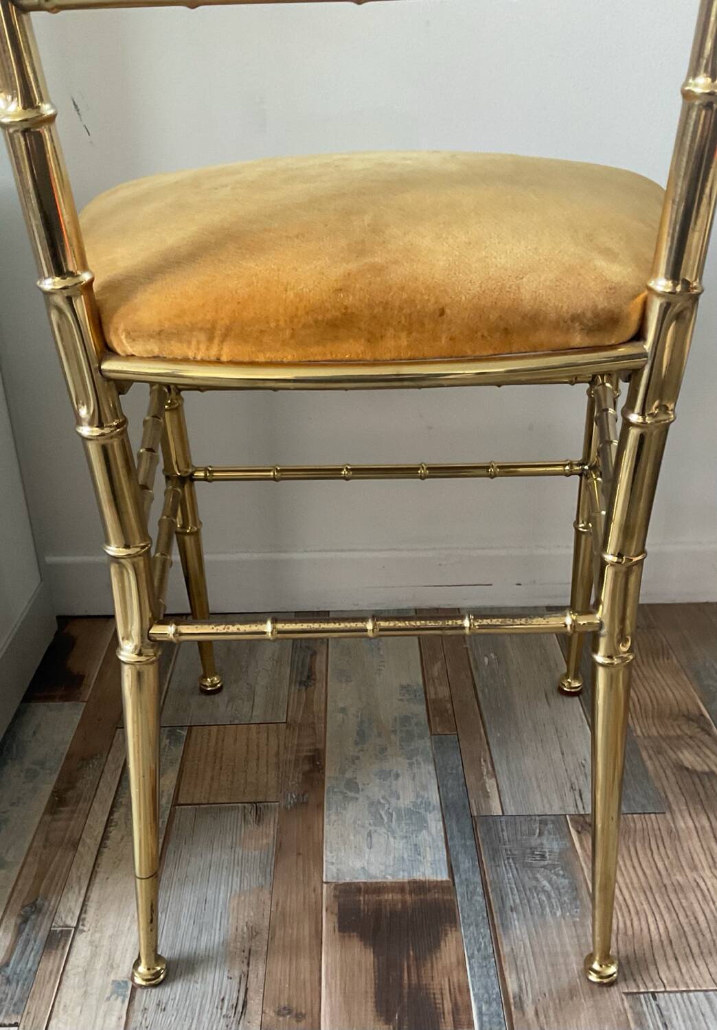 1960s-70s brass Chiavari chair