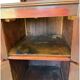 Italian floor-model upright phonograph cabinet, 1900s